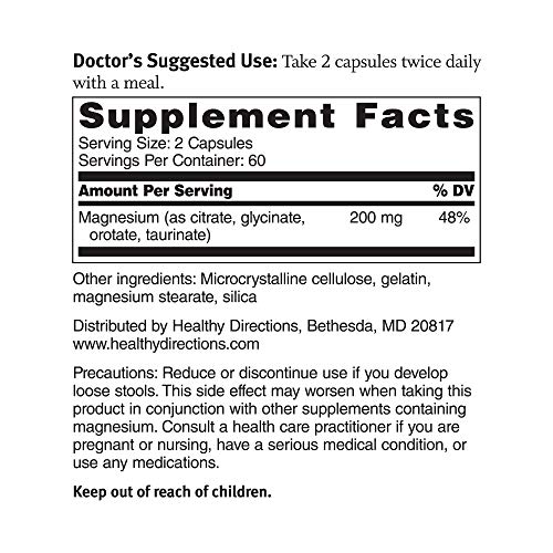 Dr. Sinatra's Magnesium-Broad-Spectrum Complex with Magnesium Glycinate and Citrate for Healthy Blood Pressure Levels and Blood Flow (400 mg)