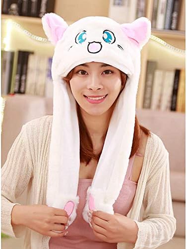 Cute Animal Plush Bunny Hat Funny Moving Up Down Ears Hat for Kids Girls Gifts