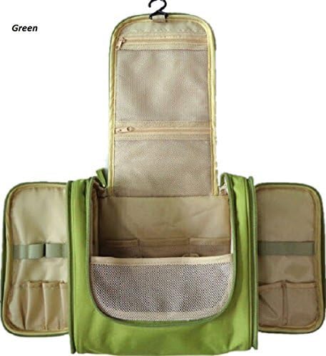 Adina Multifunctional Travel Portable Pensile 300D High-grade Polyester Waterproof Toiletry Bag (Green)