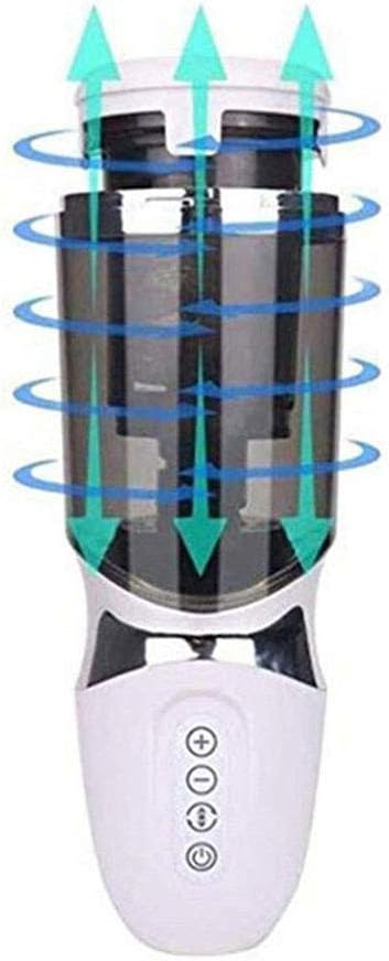 Full Automatic and Smart Telescopic Rotating Pīstòn Joy Toys with 3D Voice Interaction as a Couple Gift for Male White