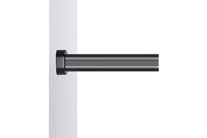 Oval Closet Rod with End Support, Heavy Duty Closet Pole for Wardrobes, Cloakroom Bathroom Hanging Clothes Bar, 16 24 36 48 I