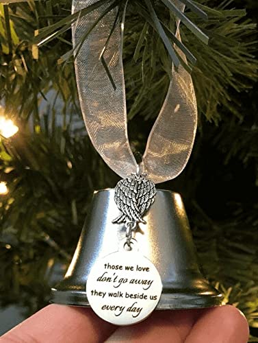 SUNNEE Memorial Christmas Ornament Bauble Tree Hanging Decor Jingle Bells Ornaments (Because Someone We Love is In Heaven)
