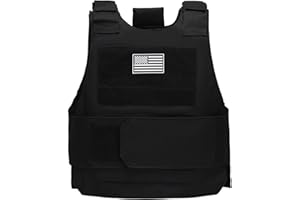 JINWERSORE Tactical Vest for Men, Outdoor Airsoft Paintball CS Game Gilet Training Protective Wearing Equipment