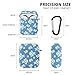 AirPods Case - Xmifer Airpods Case Cover for Apple Airpods 2/1 with Keychain Airpods Accessories(Teal Blue Daisy)