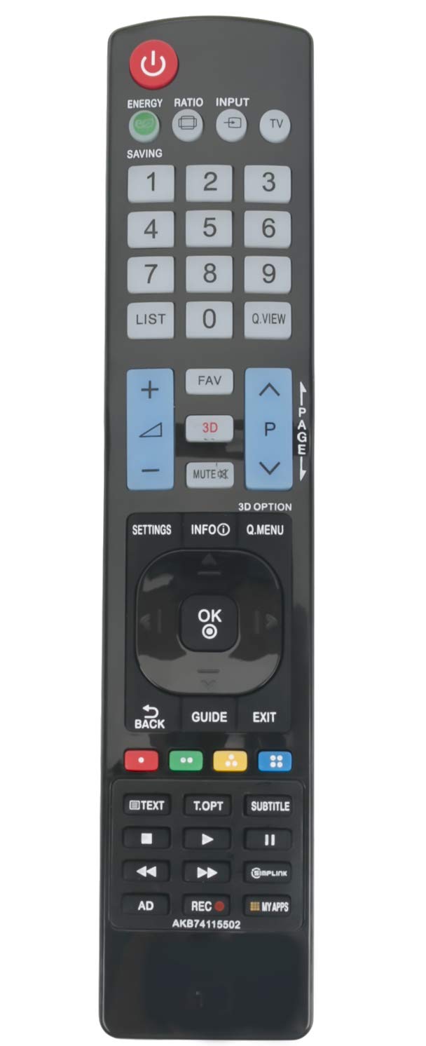 ALLIMITY AKB74115502 Remote Control Replacement for LG TV 26LE3300 22LE3300 19LE3300 32LD420 32LD350 32LD450 37LD450 42LD450 47LD450 22LE5500 26LE5500 32LE3300 22LD350 26LD350 32LD351 37LD420 32LD350C