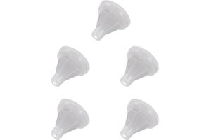 uxcell 5pcs Shower Head Replacement Nozzles, Silicone Nozzle Sprinkler Spout Round Nib Shower Head Repair Parts Fit Hole Diam