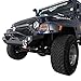 Hooke Road Front Gladiator Grill Cover Vader Grille w/Mesh Guard Compatible with Jeep Wrangler TJ 1997-2006 (Matte Black)