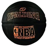 Spalding NBA Street Phantom Official Outdoor Basketball, Neon Orange/Black, Size 7/29.5 in