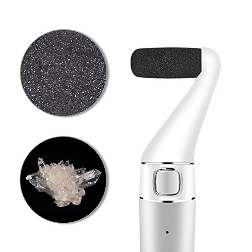 Electronic Pedicure Foot Files Electric Callus Remover Rechargeable Heel Corn Removal Foot Care Tool To Remove Dry, Hard Skin With 3 Extra Roller Heads by Denicer（Silver） - Thumbnail 5