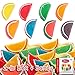 Jelly Fruit Slices Assorted Candy 2 LB Bulk Box 60-70 ct + Bonus Albanese 12-Flavor Gummi Bears Fun Pack Traditional Old Fashioned Gummy Sweets