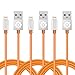 iPhone 6 Cable, 3 Pack 3.3 Ft, F-color Apple MFI Certified Lightning Cord for iPhone 6S 6 Plus 5S 5C 5 SE, iPad 4 Air 2 Mini 4, iPad Pro, iPod Touch 5, Orange
