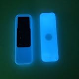 Remote Case for Apple TV 4th Generation, Protective Silicone Cover Sleeve Lightweight [Anti Slip] Shock Proof Skin Case for New Apple TV 4K /Gen 4 Siri Remote Controller-Blue Glow in the Dark