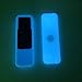 Remote Case for Apple TV 4K/4th Generation, Silicone Remote Cover Sleeve Lightweight [Anti Slip] Shock Proof Skin Protective Case for Apple TV 4K Siri Remote Controller-Blue Glow in The Dark