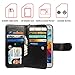 xhorizon Premium Leather Folio Case [Wallet Function] [Magnetic Detachable] Fashion Wristlet Lanyard Hand Strap Purse Multiple Card Slots Cash Compartment Pocket for Samsung Galaxy S6 Edge