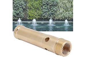 DUOKON Brass Fountain Nozzle, G1/2 and G3/4 NPT Threaded Pond Spray Head, Water Flow Control for Garden Pools, Koi Ponds, Outdoor Water Features, Anti Clog Design