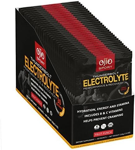 OJIO SPORT ELEVATE THUNDERBOLT ELECTROLYTES - FRUIT PUNCH - 30 COUNT