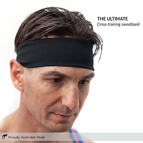 Red Dust Active Mens Sweatband/Headband Guys Workout Head Tie Great