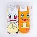 Dani's Choice Famous Japanese Animation Print Crew Socks Pokemon Character Print Socks (4 pairs, size(24):23~25cm)