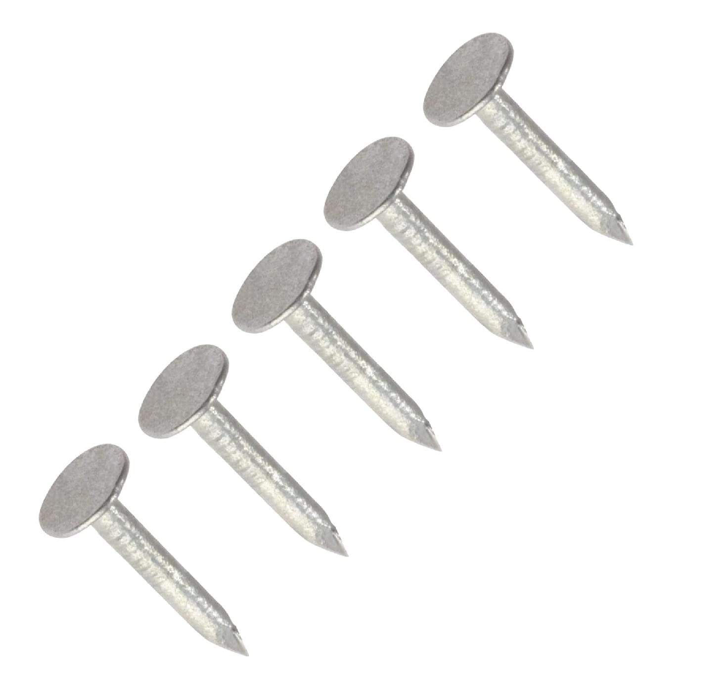 TERF® 20mm X 3mm Galvanised ELH Clout Nails 20mm (0.79 inch) X 3mm Extra Large Head Clout Nails for Roofing DIY and Crafts Home Decor Woodwork Furniture and Construction - Pack of 200