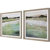 Uttermost 41450 Vivid Vista - Framed Landscape Art (Set of 2)-28 Inches Tall and 28 Inches Wide
