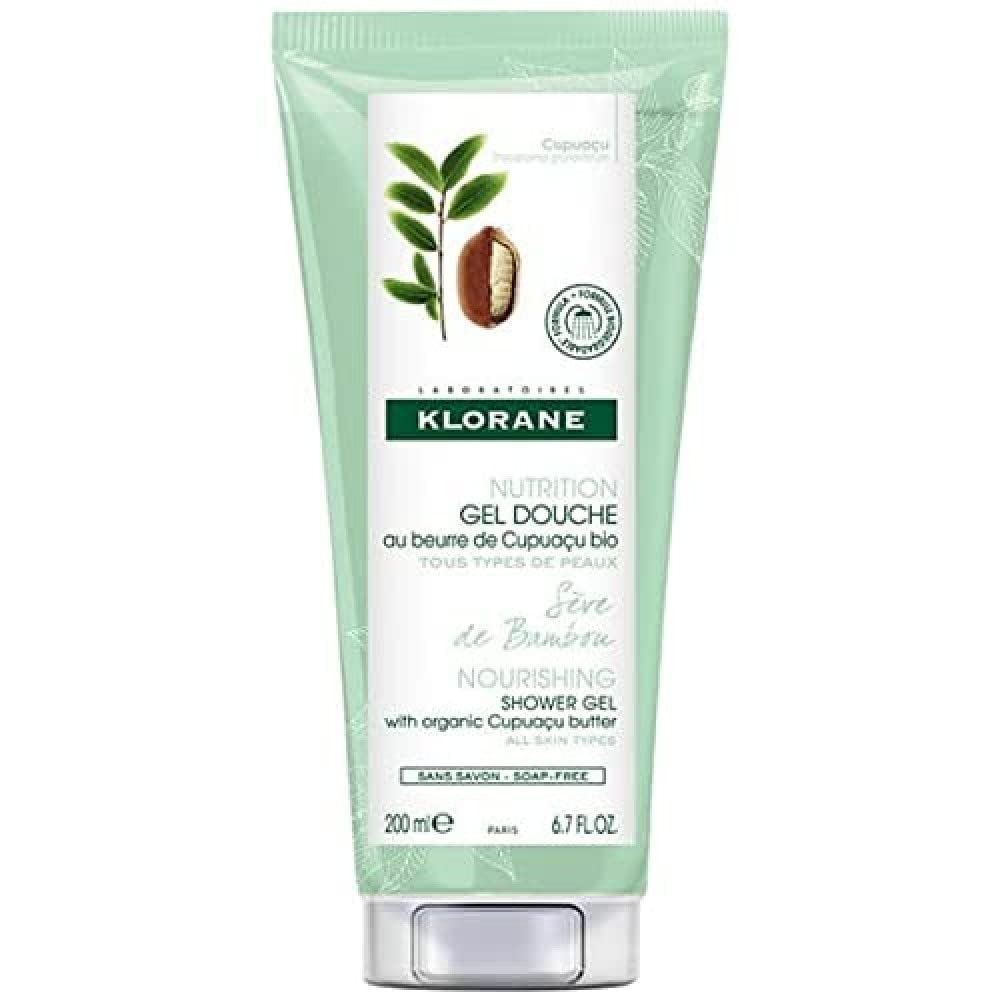 Klorane Nourishing Shower Gel with Organic Cupuaçu Butter Bamboo Sap 200ml