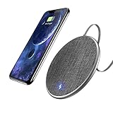 Auckly Wireless Charger Qi-Certified Wireless Charging Pad 10W Fast Charge Compatible Samsung Galaxy Note8/5/S8/S9/S8 Plus/S7/S7edge/S6/ S6 Edge, Nexus 4/5/6/7, LG, 5W Compatible iPhone 8/8 Plus/X