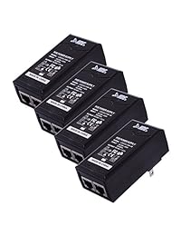 HDE   48 V 0.5 A Power Over Ethernet PoE injector pasivo para teléfono IP Cámara de seguridad de red DC Enchufe de pared