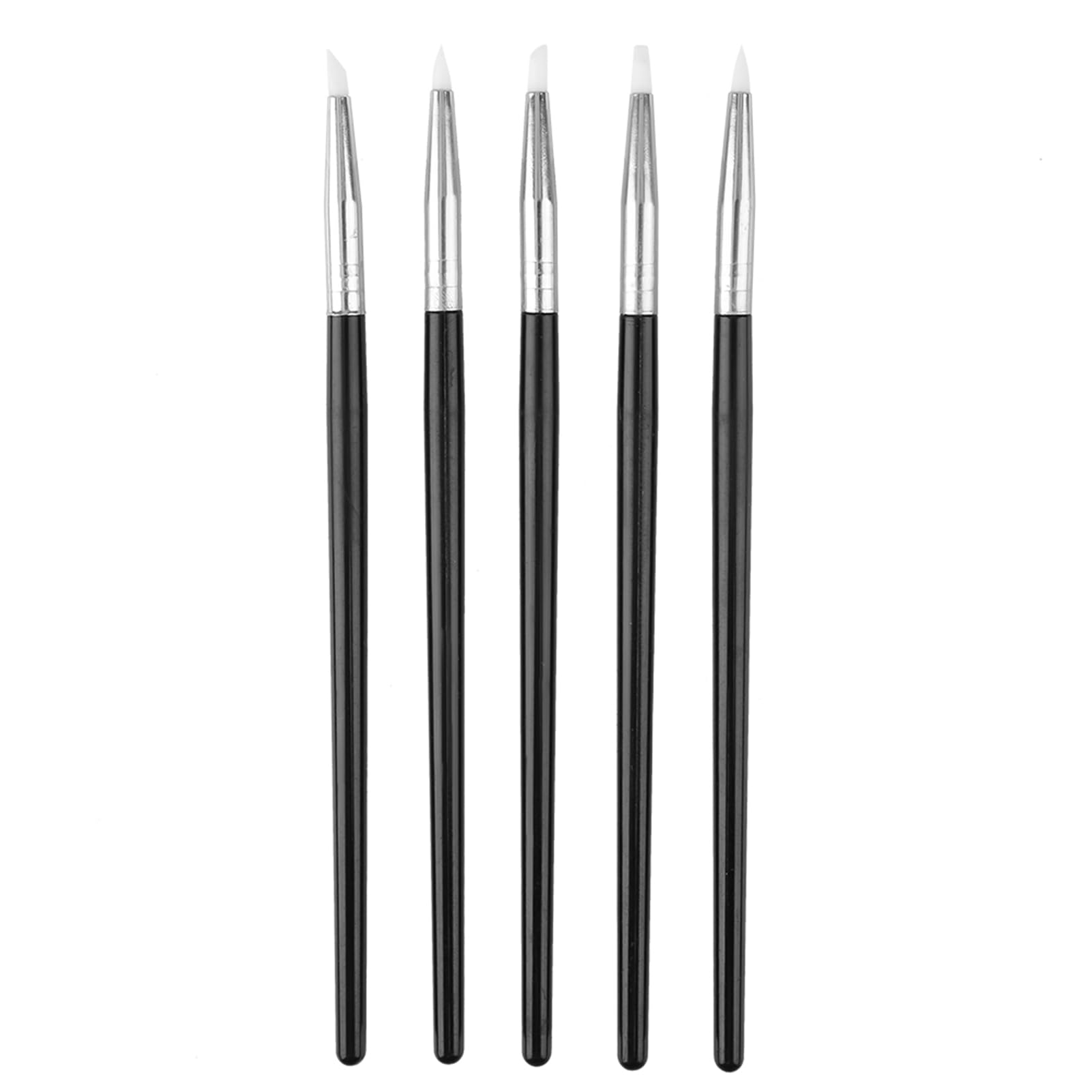 Garosa 5Pcs Silicone Pottery Clay Shaping Tools Sculpting Carving Set for Modeling Soft Tip Art Craft Supplies Flexible Rubber Wipe Out Kit with Color Shapers
