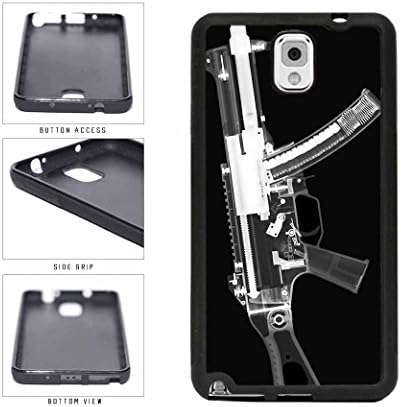 Long Gun With Black And White Xray TPU RUBBER Phone Case Back Cover Samsung Galaxy Note III 3 N9002