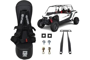 UTVMA Bump Seat for 2024 Polaris RZR 1000 XP 2/4 Seater With 4 Point Harness and Bracket/Hardware (Bump Seat With Black Harness)