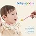 Baby Food Feeder, YCGRE Reusable Fresh Fruit Nibbler Pacifier BPA Free Infant Teething Toy with 2 Pack Baby Feeding Spoons for Toddler & Kids Bonus 3 Pcs Replacement Silicone Pouches (Boy)