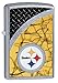 Zippo NFL Pittsburgh Steelers Street Chrome Pocket Lighter