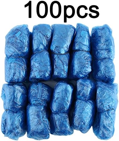 100Pcs/Set Disposable Plastic Shoe Covers Rooms Outdoors Waterproof Rain Boot Carpet Clean Hospital Overshoes Shoe Care Kits