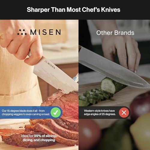 Misen Ultimate 8 Inch Chef's Knife Pro Kitchen Knife High Carbon