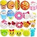 GROBRO7 20 Pcs Kawaii Cute Food Squishy Toys Set, Fries, Hamburger, Pizza, ice cream, doughnut slow Rising Cream Scented Squishy Stress Relief Squeeze Toys