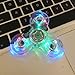 Wooce Crystal Clear LED Light Fidget Spinner -High Speed Hand Spinner Tri-Spinner for Kids Adults EDC ADHD Focus Anxiety Relief Toys