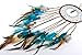 Ricdecor Handmade Indian Peacock Feathers Dream Catcher Wall Hanging Car Hanging Decoration Ornament 18 Inch Long (Blue Diamond)