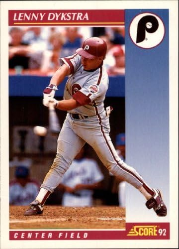 Amazon 1992 Score 560 Len Dykstra MLB Baseball Trading Card 