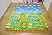 BMyBaby Kids Play Mat Rug by Portable Baby Floor Foam Playmat and Gym with Beautiful Graphics and Adorable Animal Friends - Portable for Outdoor or Indoor Use