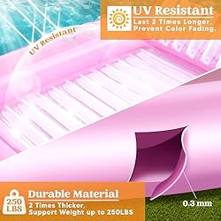 Sloosh Inflatable Tanning Pool Lounge Float, 70" x