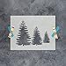 Pine Trees Stencil - Large Tree Stencil, Nature Stencils, National Park, Tree Template, Tree Deco
