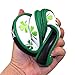 Craftsman Golf 9pcs (5,6,7,8,9,A,P,S,X) Clover Shamrock White Golf Iron Headcovers Head Cover Set Suitable for Right & Left Handed Zipper Closure for Taylormade Callaway Ping Etc. (Green Clover)