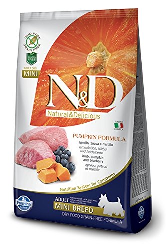 Farmina N&D Grain Free Pumpkin Lamb and Blueberry Adult Food, 7 kg (Mini)