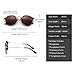 JIM HALO Retro Polarized Round Sunglasses for Women Vintage Small Mirror Glasses (Tortoise/Polarized Brown)
