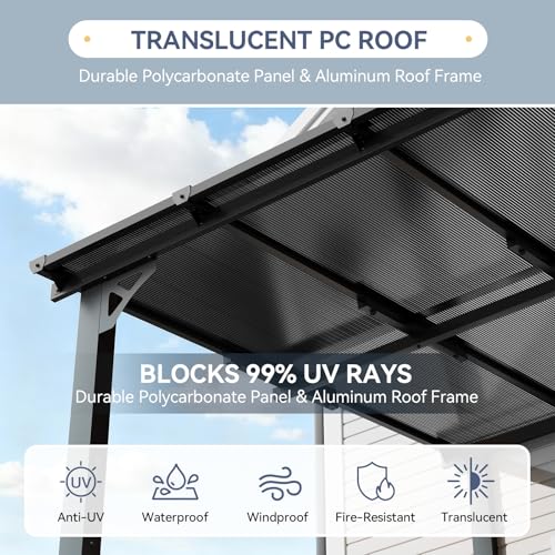 Breezestival 10x8 Lean-to Gazebo Review: Wall-Mounted Hardtop Patio Shelter image 19