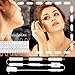 Vanity Lights,Hollywood Lights 4-FQ Makeup Strip Lights Vanity Mirror Lights Kit 9.8FT Makeup Lights Stick on Touch Dimmer White 60 Led Module Lights Plug in Led Lights for Mirror Vanity Table