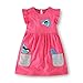 Fiream Girls Summer Casual Dresses Cotton Short Sleeves Flower Dresses