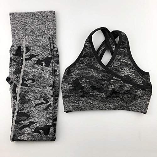 WYLYJTZ Yoga pants Camo Seamless Yoga Set Women Fitness Clothing Booty Yoga leggings+High Impact Sport Bra 2 Pcs Sports Suits Women Tracksuit