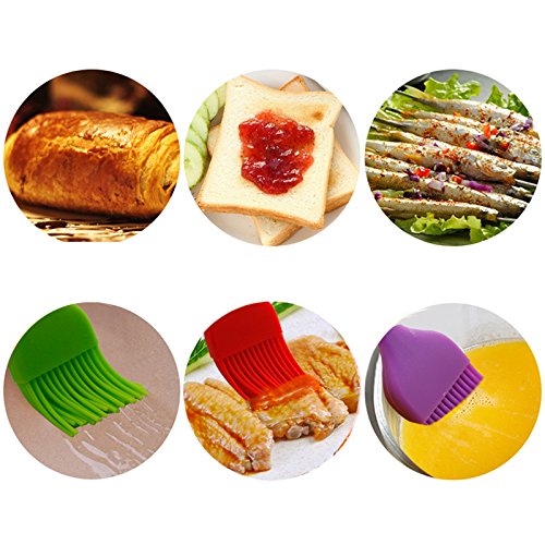 Pastry Brushes Food Grade Silicone Basting Brush With High Temperature Barbecue Oil Brush Baking Pancake Brush Kitchen 6 Sets
