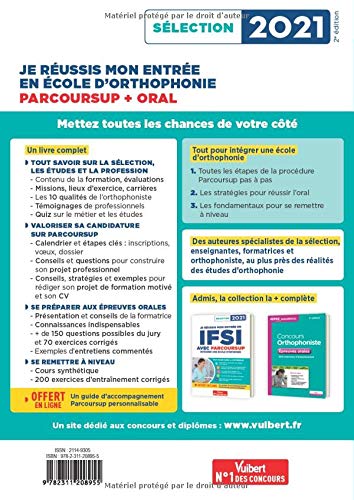 Calendrier Concours Orthophoniste 2023 Amazon.fr - Je Réussis Mon Entrée En École D'orthophonie - Parcoursup Et  Oral: Sélection 2021 - Dumas, Dominique, Applincourt-Boucher, Emmanuelle,  Camoin, Julie - Livres
